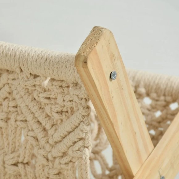 Magazine Rack Newspaper Towel Holder, Off-White, 12x11x9 inches - Picture 4 of 5